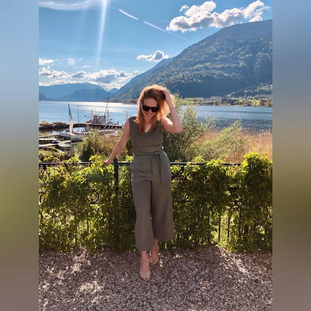 Madison Olive Green Jumpsuit S